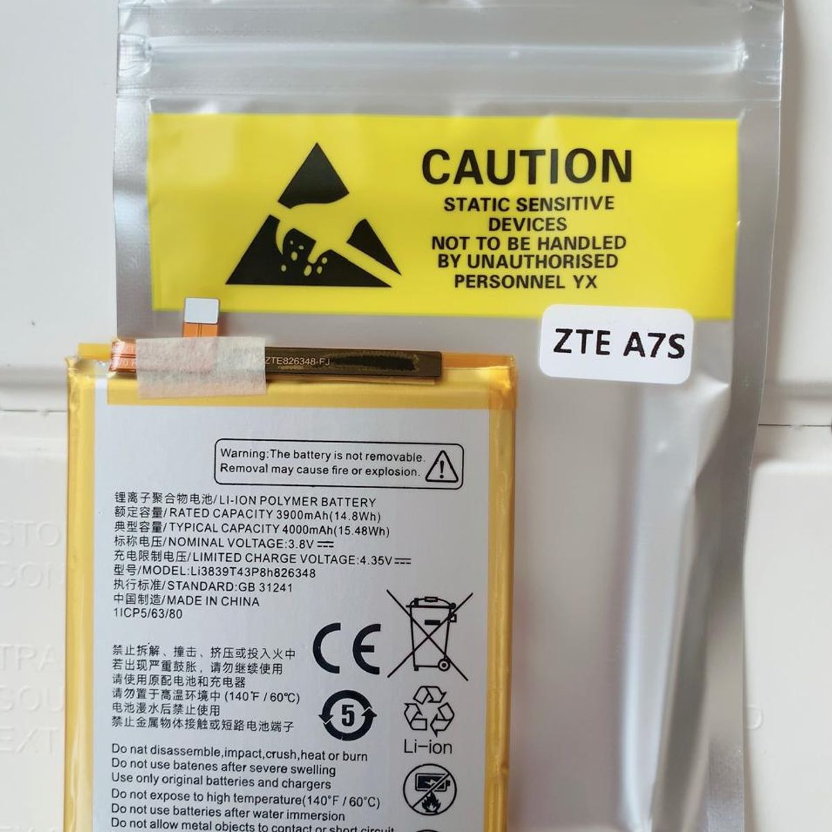OEM - BATERIA  ZTE   A7S - A71 2020 NUEVO AMARILLO