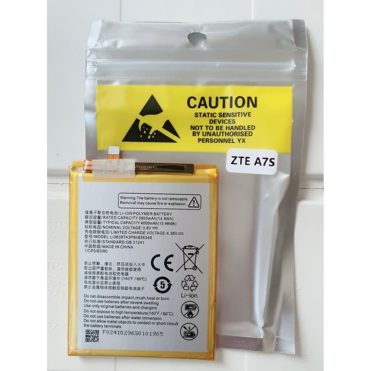 OEM - BATERIA  ZTE   A7S - A71 2020 NUEVO AMARILLO