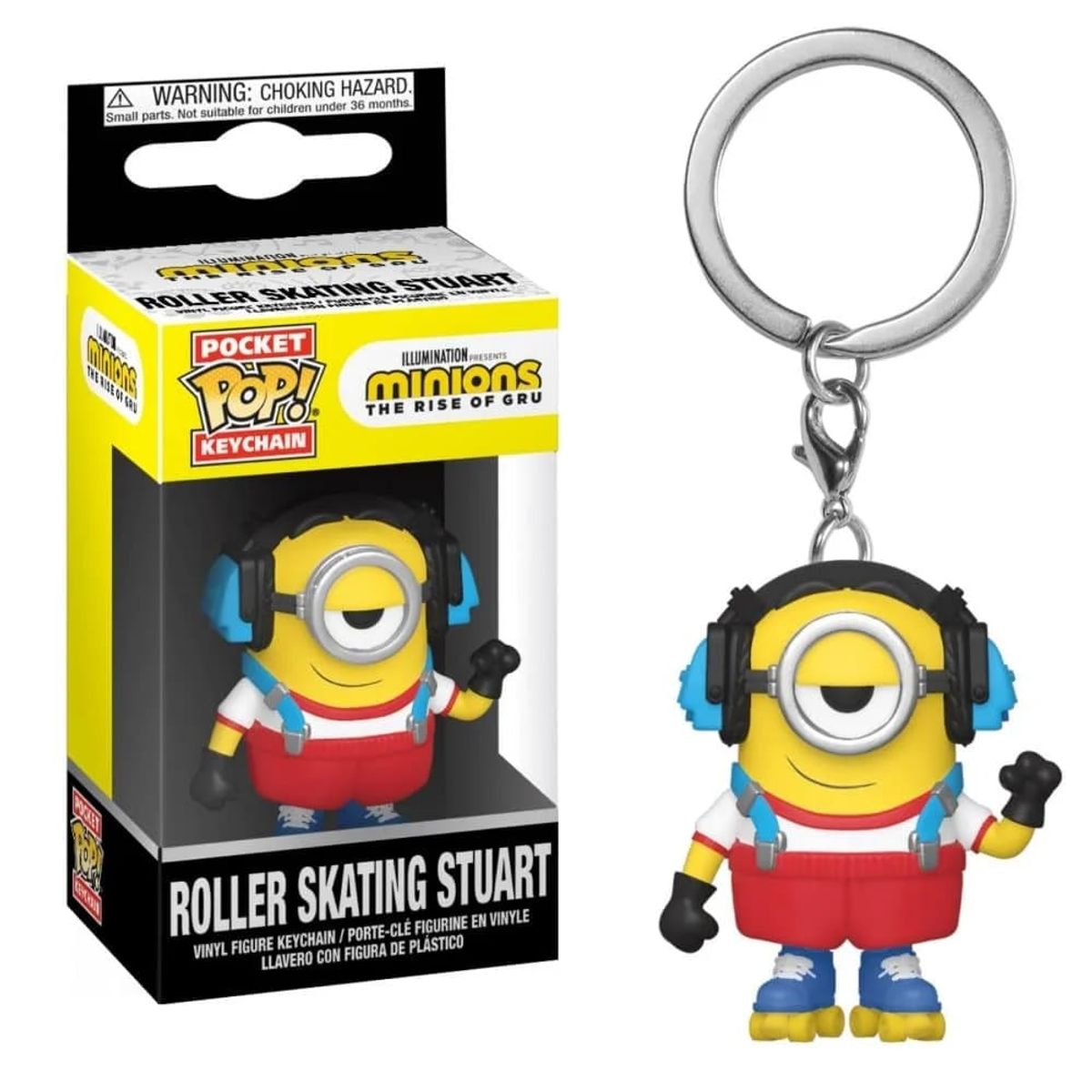 FUNKO - Funko Pop llavero Minions - The Rise of Gru Roller Skating Stuart
