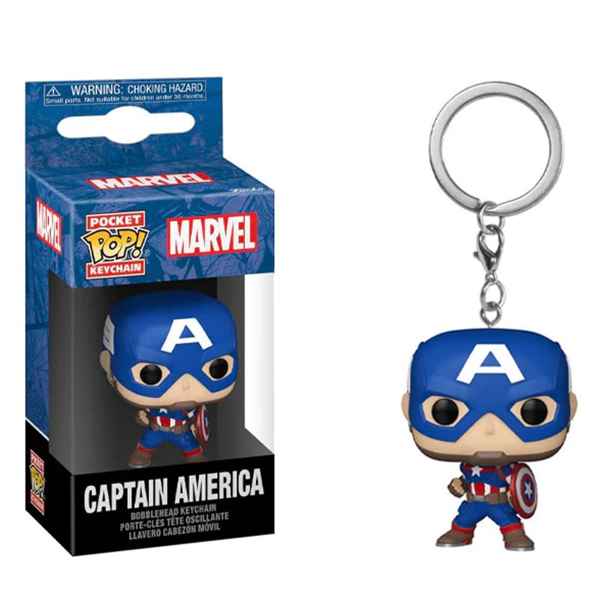 FUNKO - Funko Pop llavero Marvel - Capitan America
