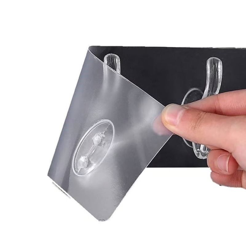 GENERICO - Perchero Adhesivo Colgador para Pared 6 Ganchos