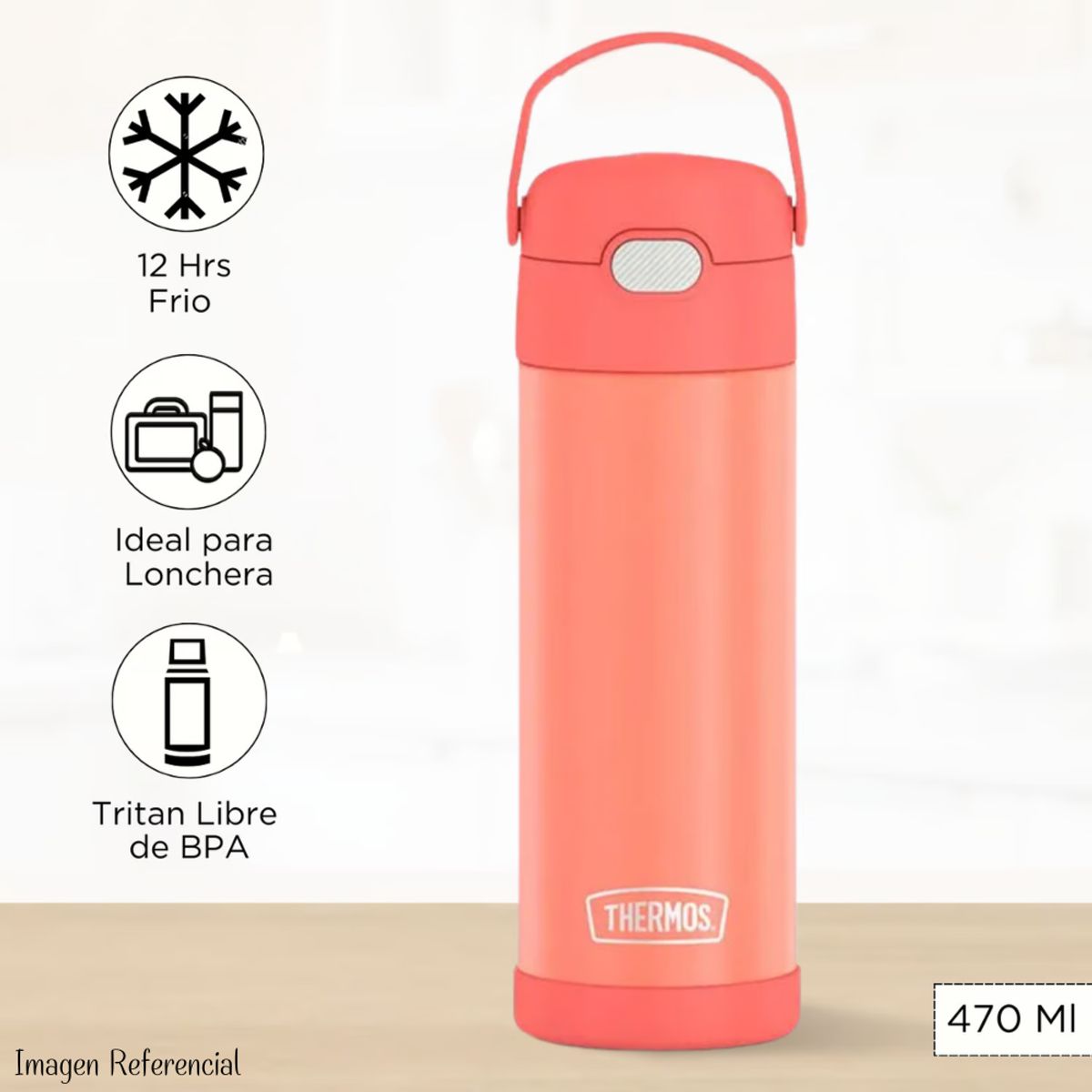 THERMOS - Termo Thermos Yolo Acero 470ml - Melón