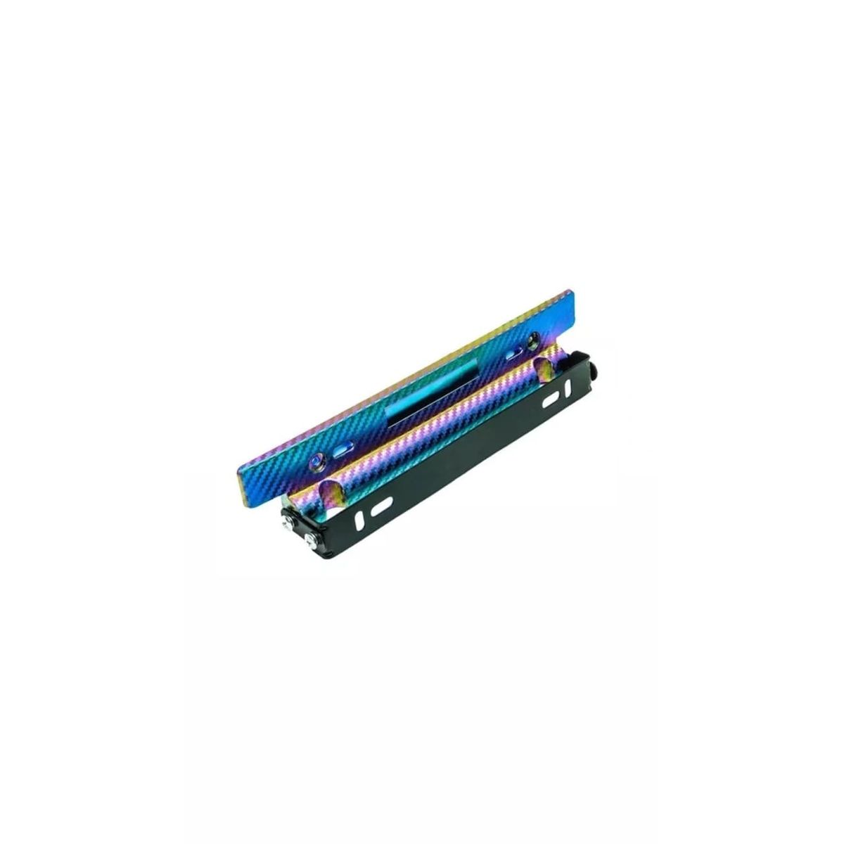 GENERICO - Portaplacas Fibra De Carbono Universal Ajustable Tornasol