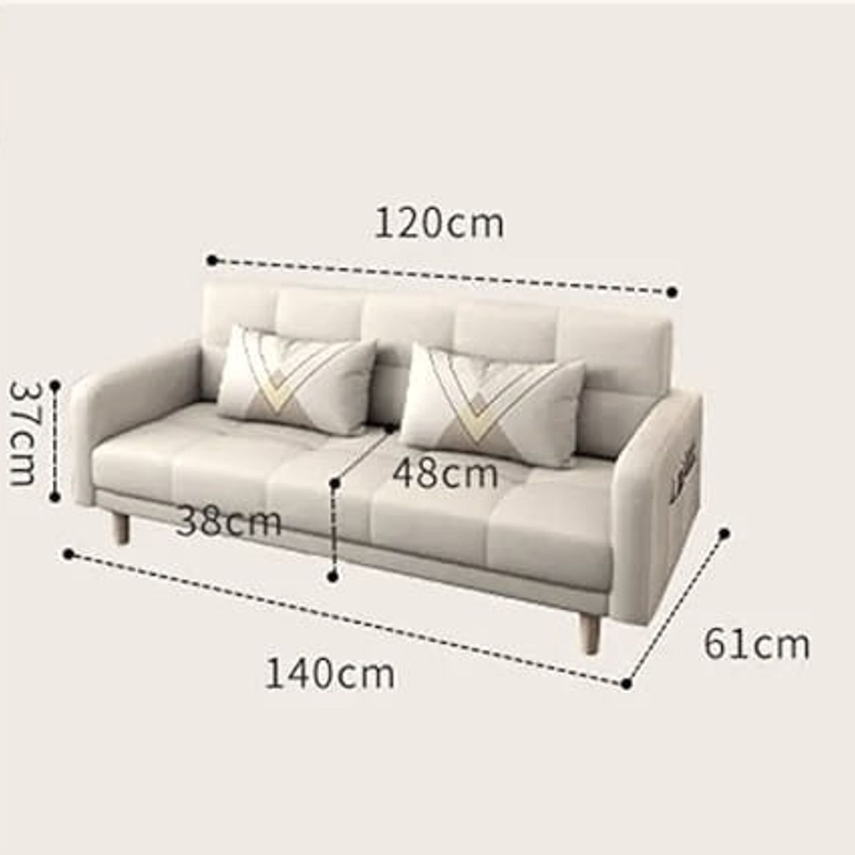 ARTSOFA - Sofá Eines dos cuerpos gris plata + obsequio