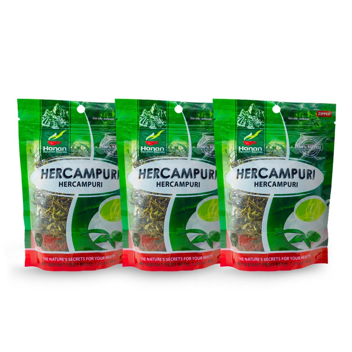 HANAN PERUVIAN SECRETS - Hercampuri Infusión Hanan Tripack 40 gr