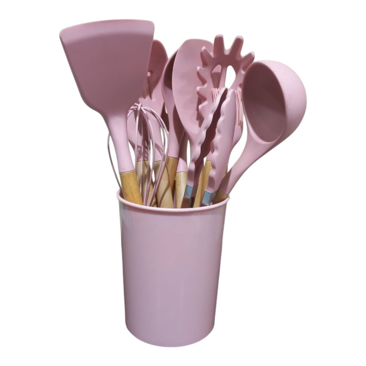 WELL BEING - Set de Cucharones de Silicona de 12 Piezas  –  Resistente al Calor