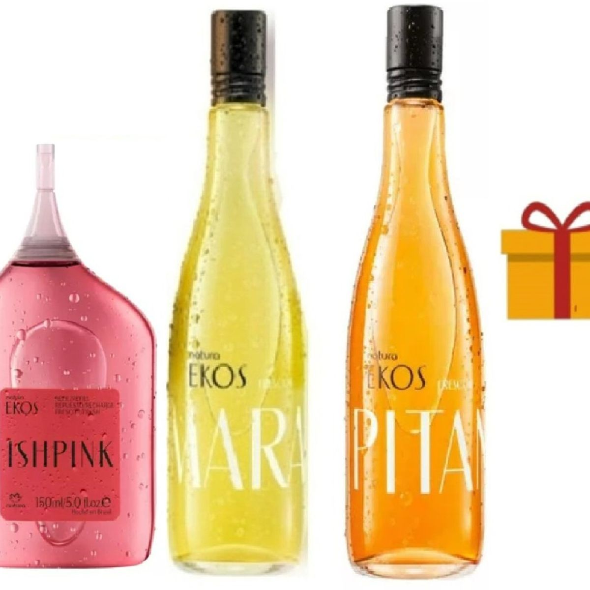 NATURA - Frescor 150ml maracuya + pitanga + refil ishpink + regalo