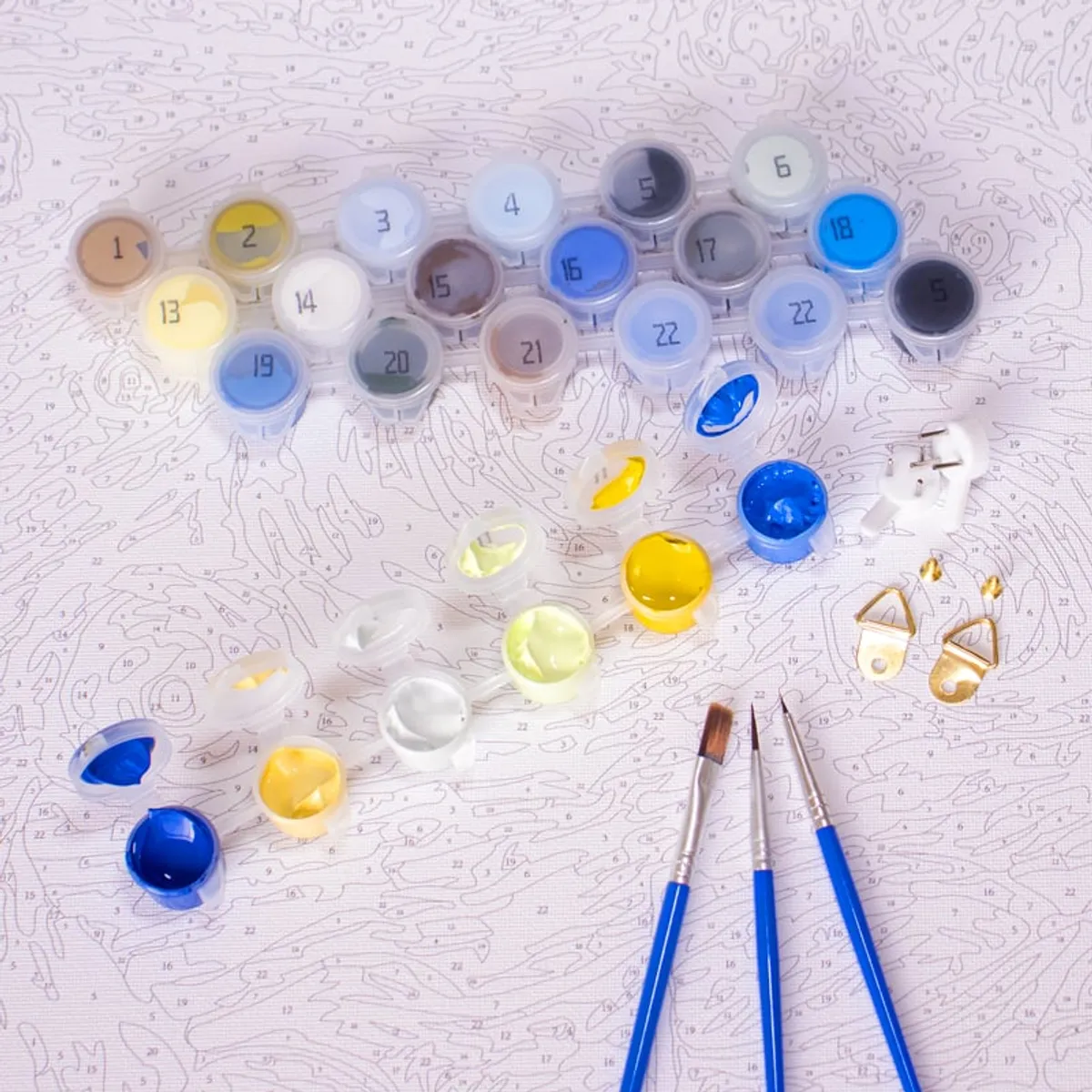 MAKA - PINTURA CON NUMEROS STARRY NIGHT 20X30CM MAKA