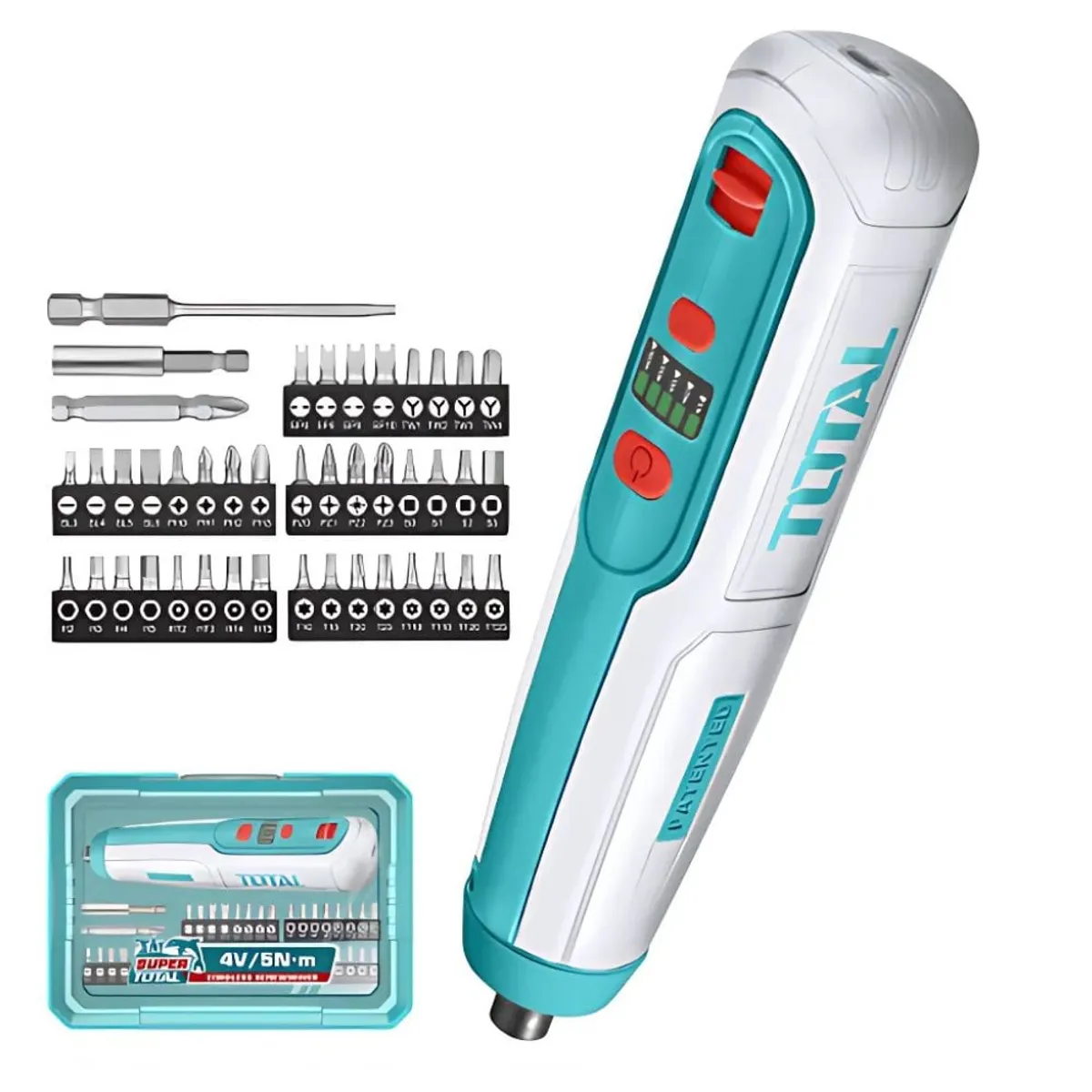 TOTAL TOOLS - Destornillador Inalámbrico 4v 5nm Total Tsdli04062