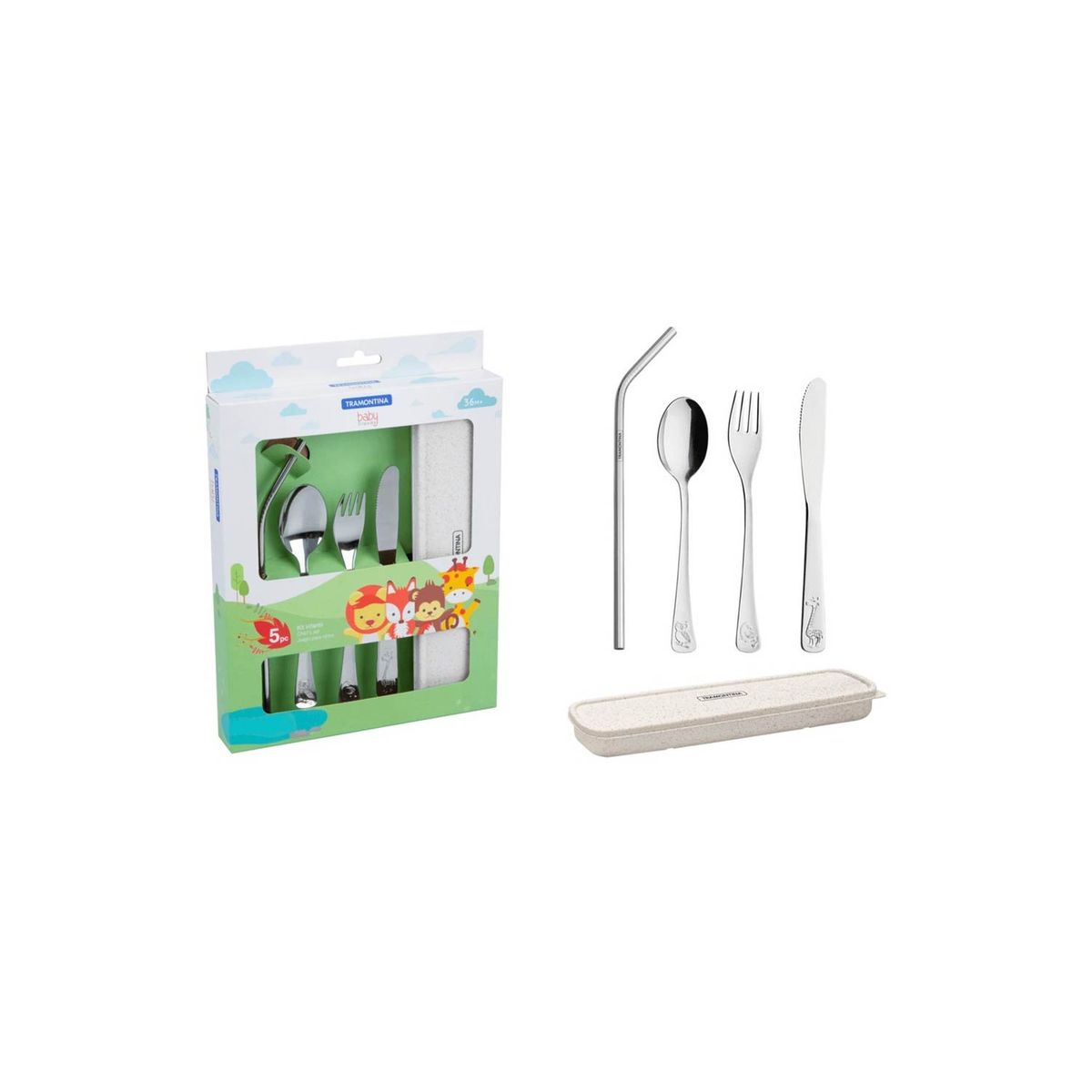 TRAMONTINA - Juego de cubiertos TRAMONTINA infantiles ace Inox