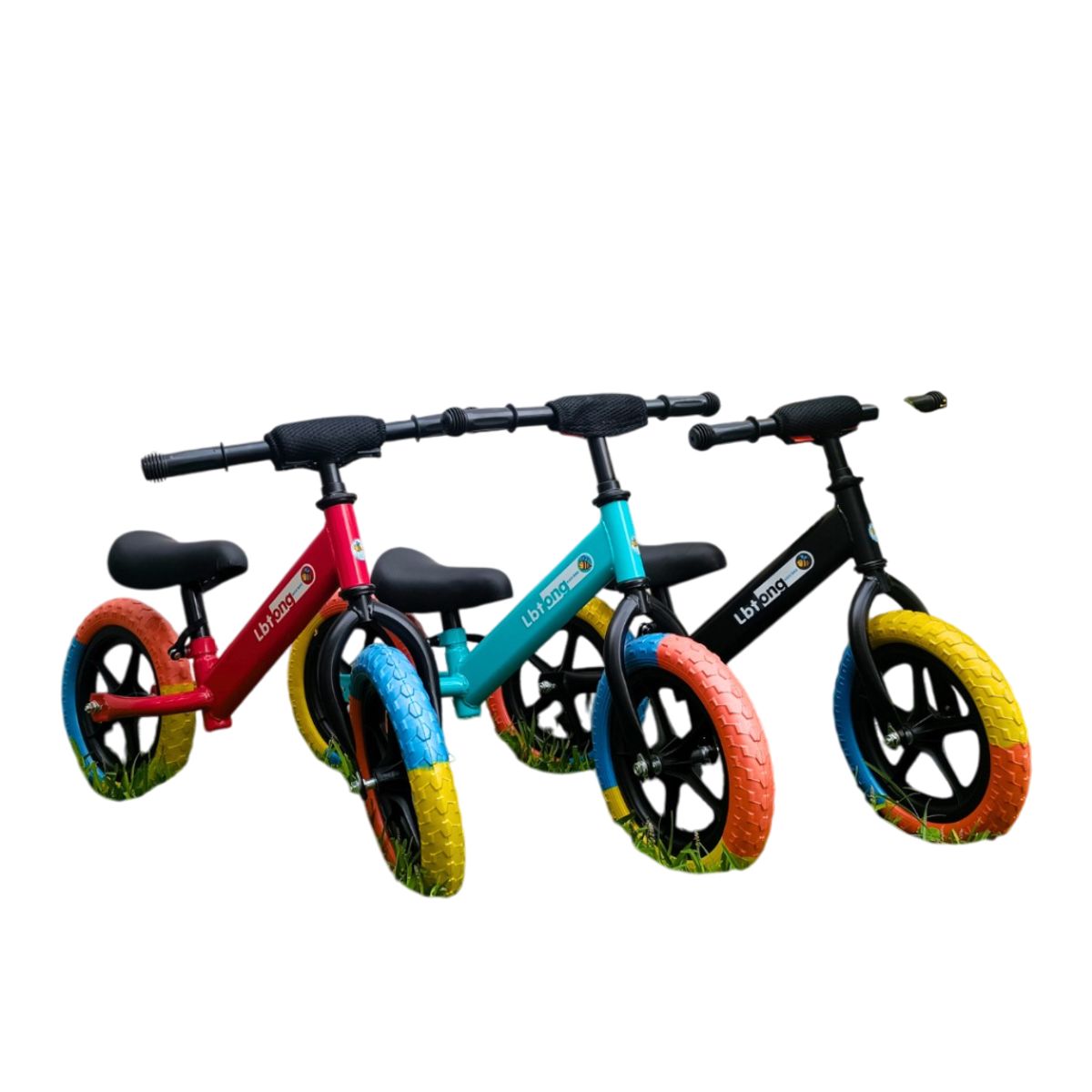 GENERICO - Bicicleta de equilibrio sin pedal para niños pequeños color celeste