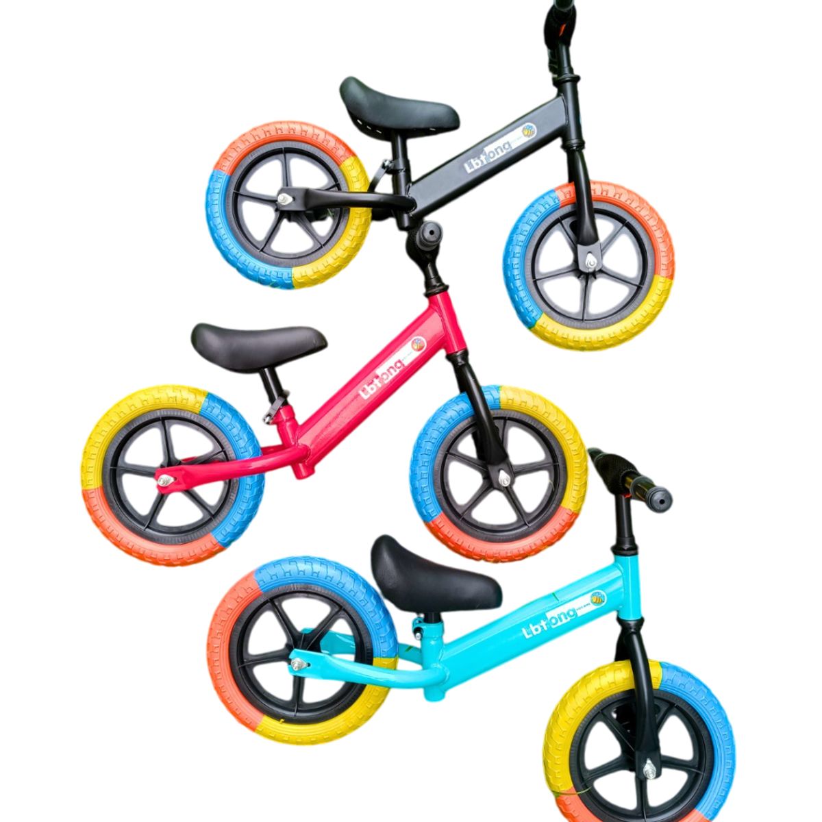GENERICO - Bicicleta de equilibrio sin pedal para niños pequeños color negro