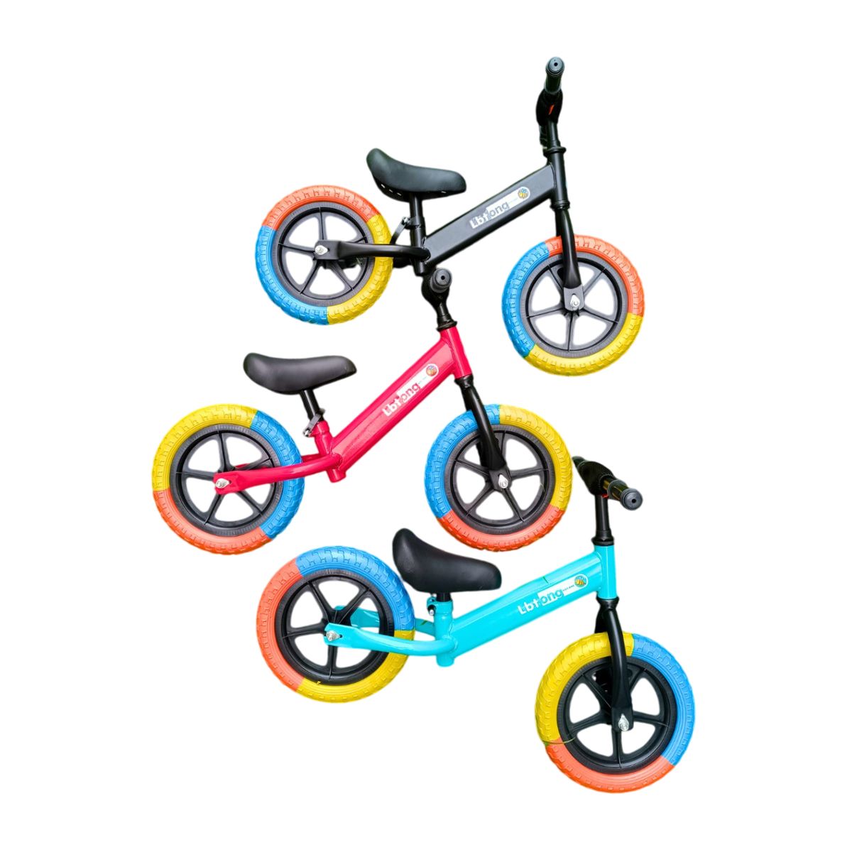 GENERICO - Bicicleta de equilibrio sin pedal para niños pequeños color negro