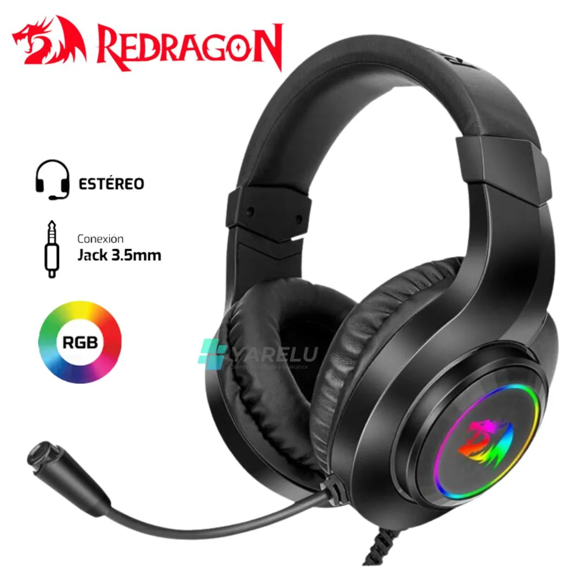REDDRAGON - Auriculares Redragon HYLAS H260-RGB
