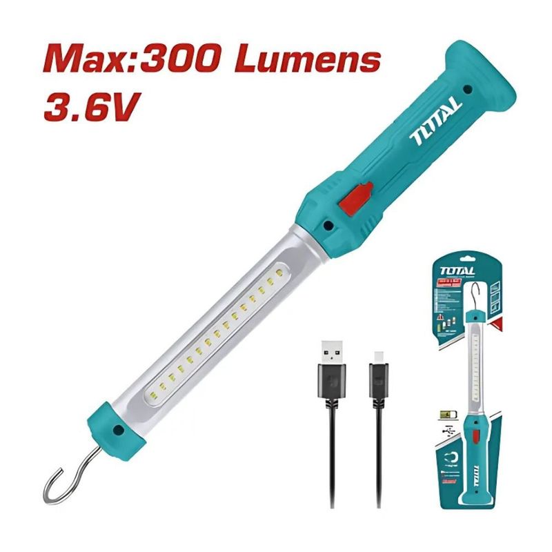 GENERICO - Lampara Linterna de Mano a Batería 36v Total-TWLI35261