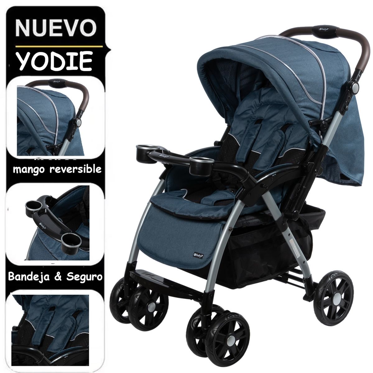 EBABY - COCHE DE PASEO YODIE  EBABY  EB1142-2 Az