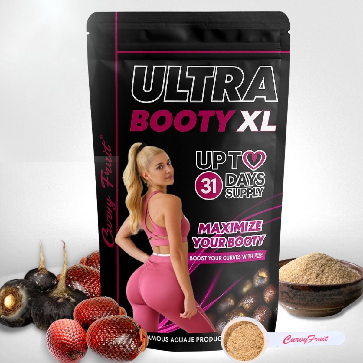 CURVY FRUIT - Ultra Booty XL para aumento de gluteos y masa muscular