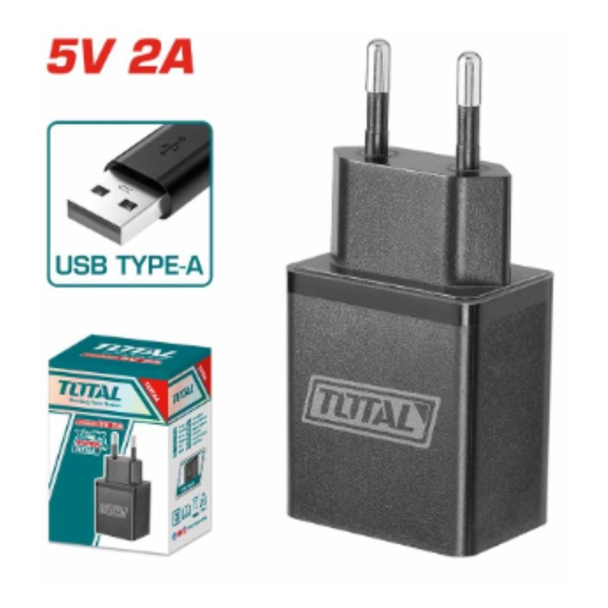 TOTAL TOOLS - ADAPTADOR DE CORRIENTE 5V TIPO A - TCLI120502