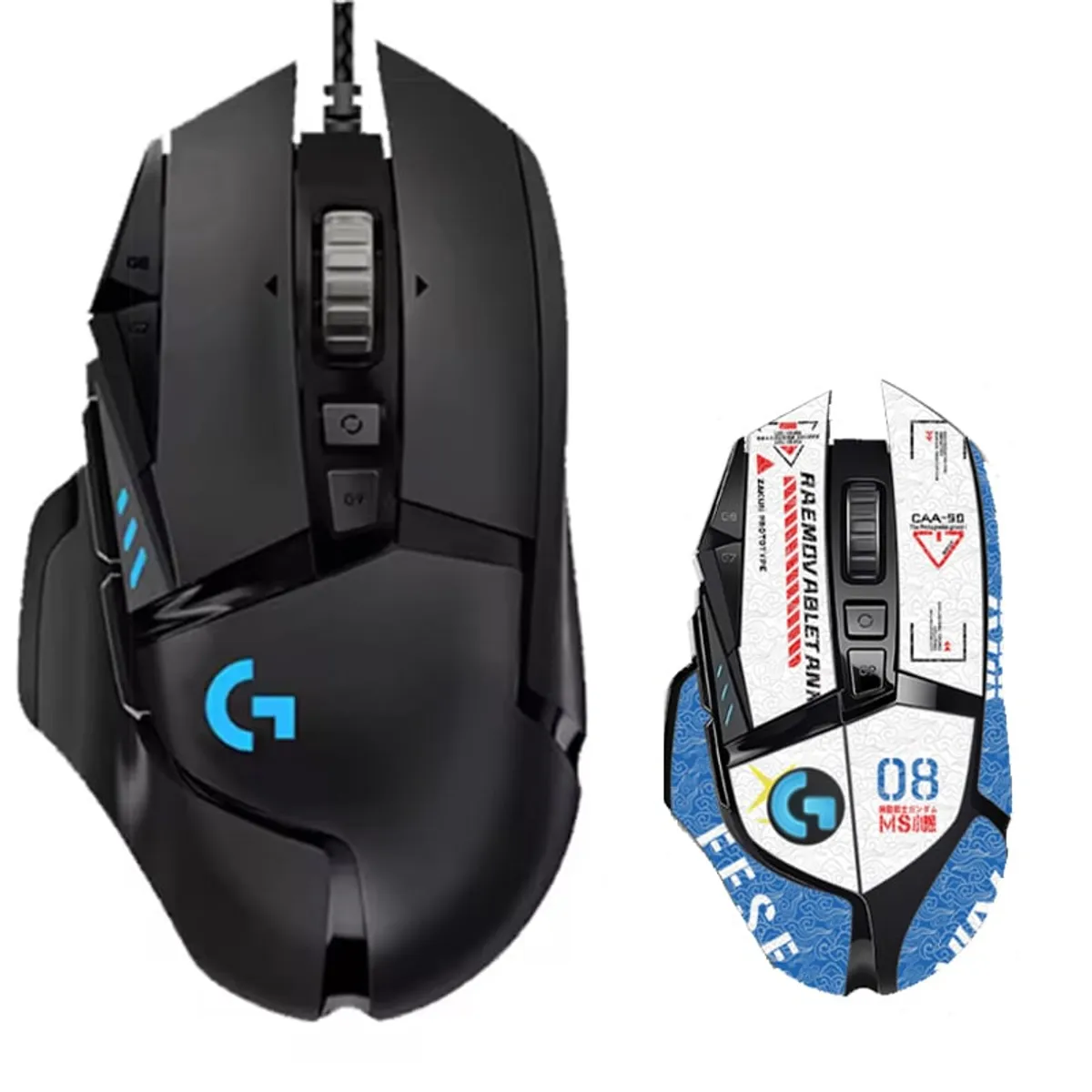 LOGITECH - Mouse Gamer Logitech G502 Hero Y Pegatinas antideslizantes -Blanco