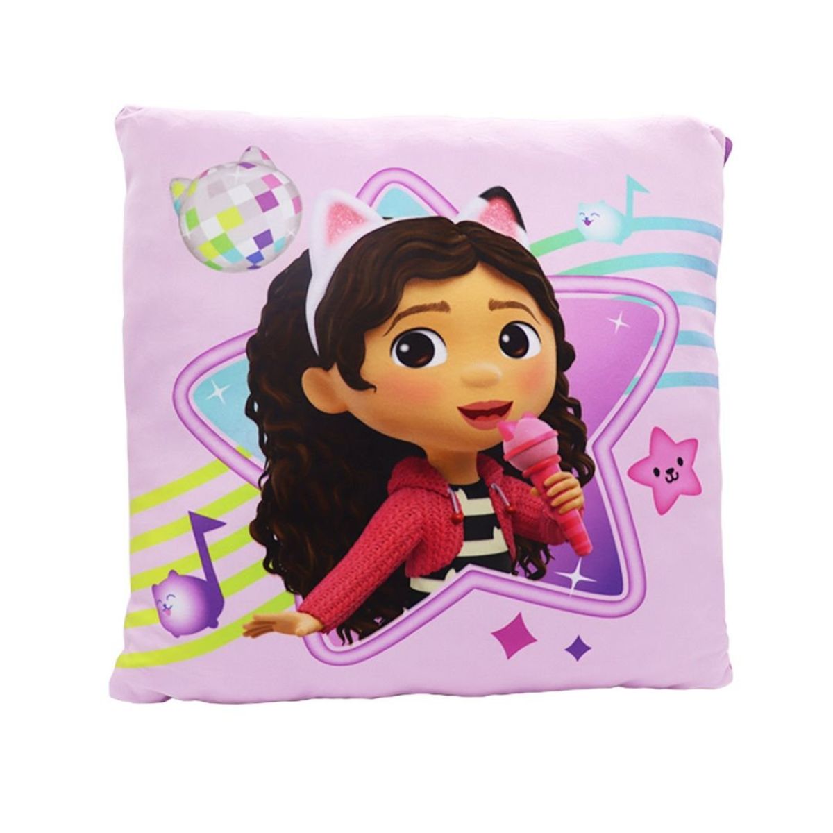 LA CASA DE GABBY - Cojin Almohada Gabby Dollhouse cuadrado 29X29 cm
