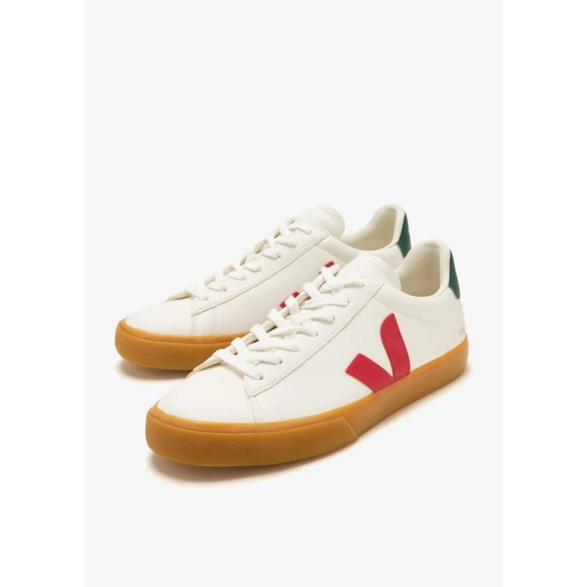 VEJA - Tenis veja de hombre campo leather poker natural Blanco