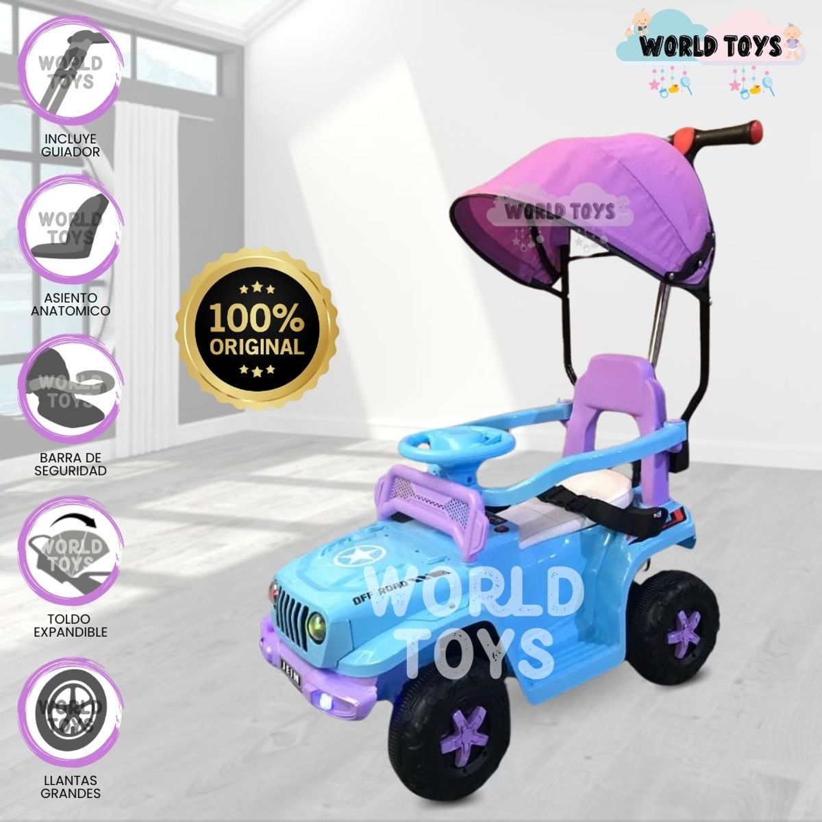 JEEP - Correpasillo Guiador JEEP «FANTAISIE NITRO» Light Blue