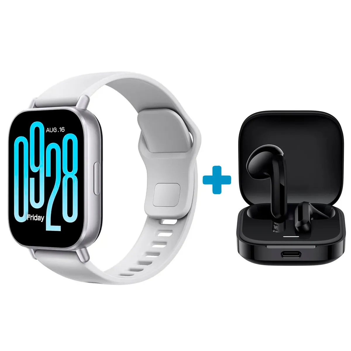 XIAOMI - Smartwatch Redmi Watch 5 Active Gris + Audífonos Redmi Buds 6 Active