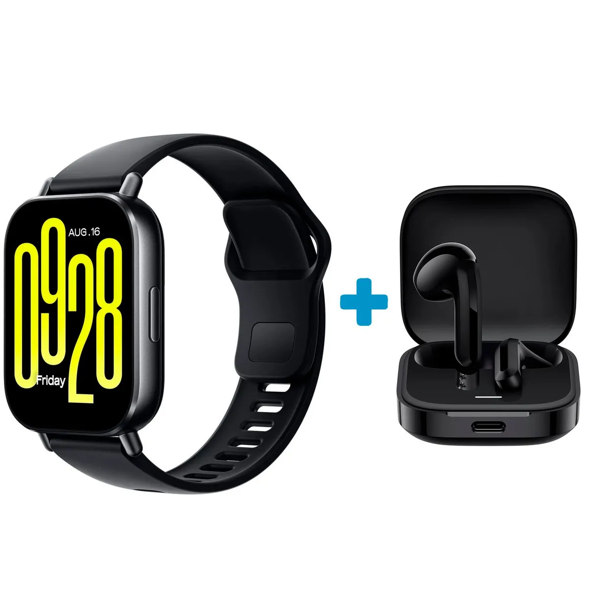 XIAOMI - Smartwatch Redmi Watch 5 Active Black + Audífonos Redmi Buds 6 Active