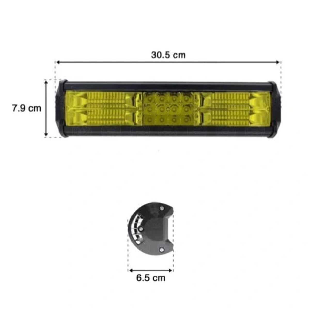 GENERICO - Faro Barra 60 Led Rectangular Auxiliar 180w