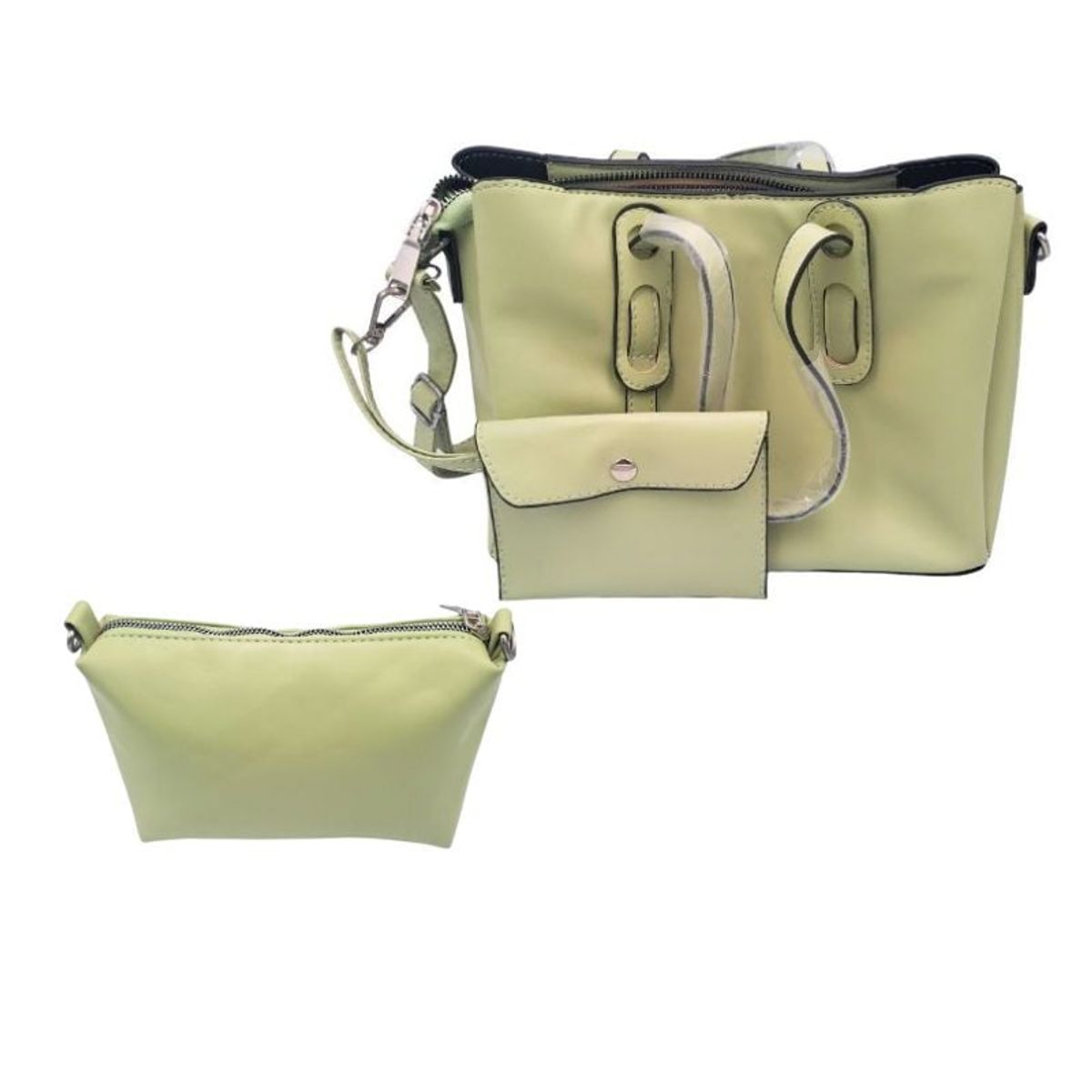 GENERICO - Set de Cartera x 3 Verde Claro Glam Urbano