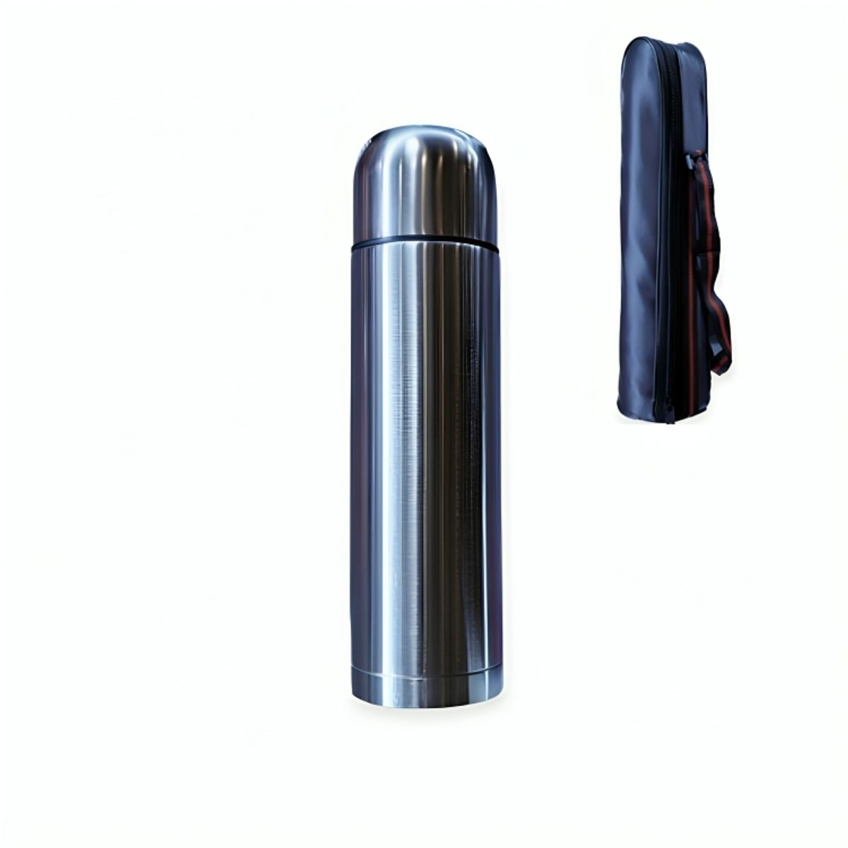 GENERICO - Termo Tomatodo con Funda de Acero Inoxidable de 750 ml