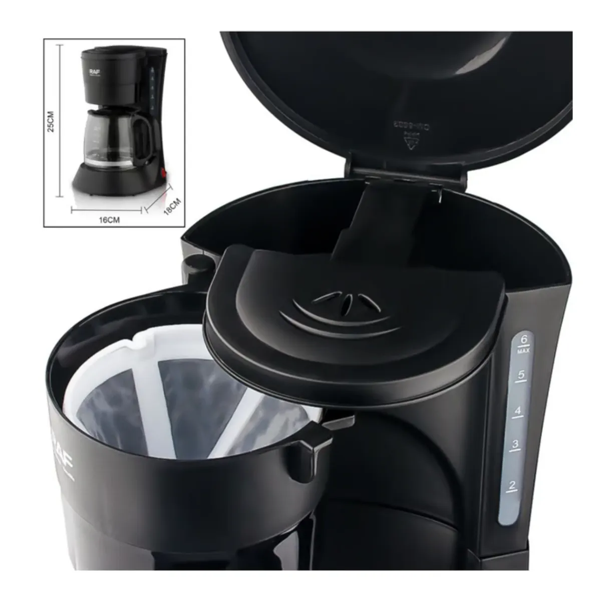 RAFF - Cafetera RAF R100  Sabor y Comodidad