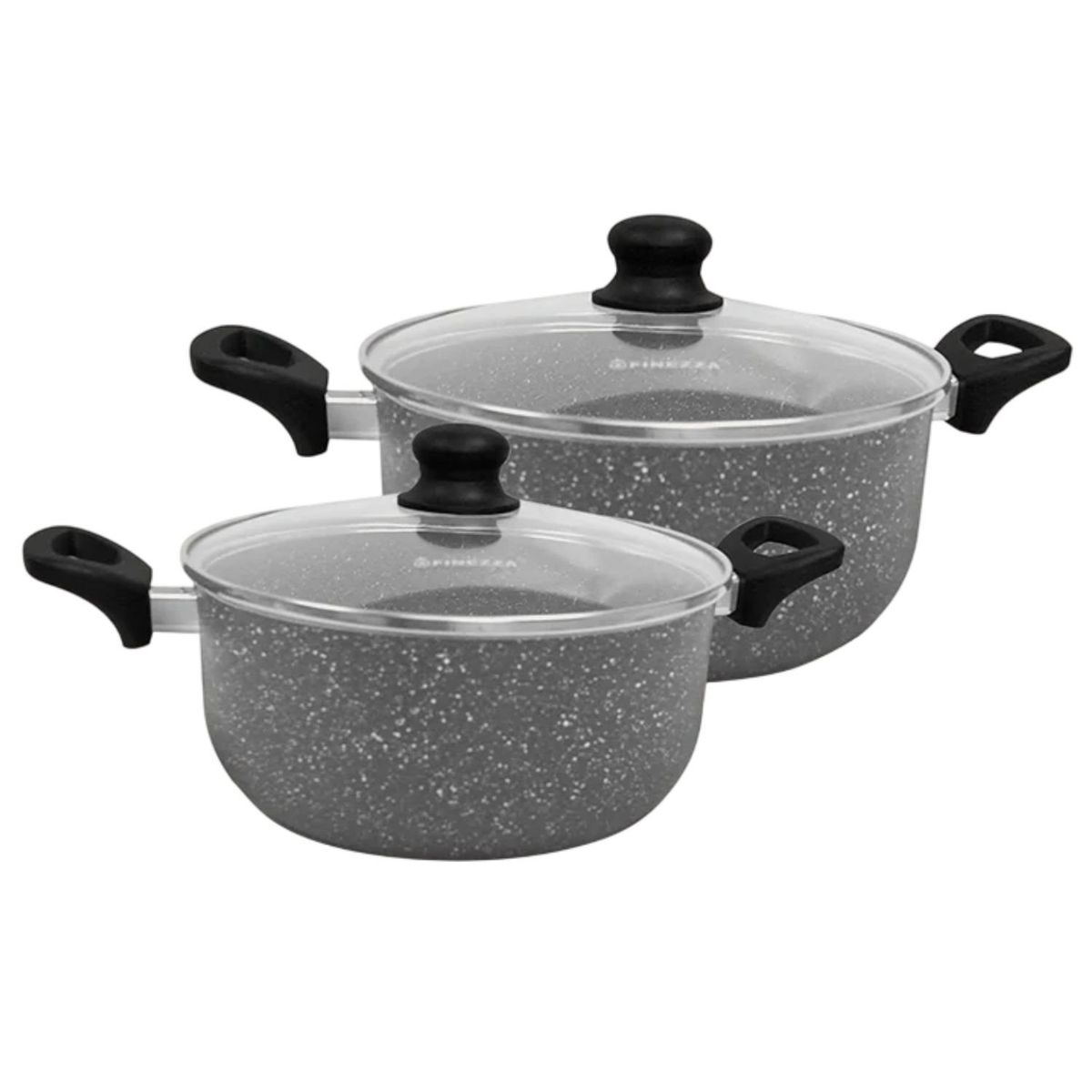 FINEZZA - Juego de ollas Finezza FZ-X1705M ULTRAGRANITO 11 pzs Gris