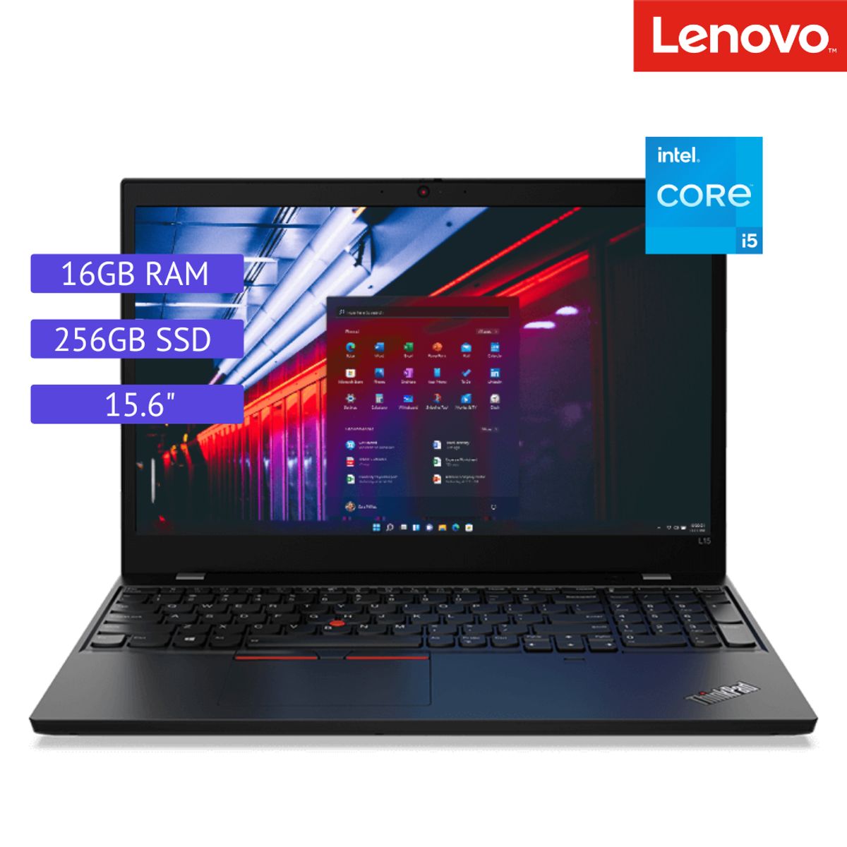 LENOVO - Laptop Reacondicionada Lenovo Thinkpad L15 -Core i5 - 16GB RAM - 256gb SSD - Negro