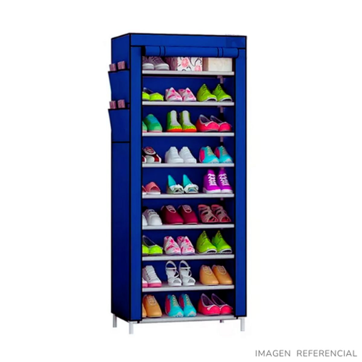 INSPIRA MARKET - Zapatera organizador de 9 niveles AZUL