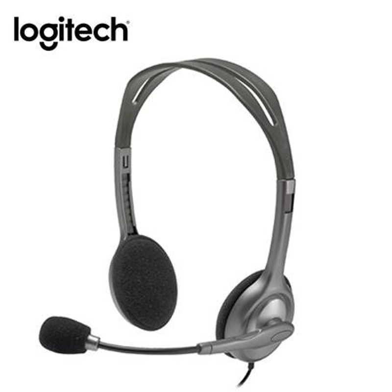 LOGITECH - AUDIFONO CMICROF LOGITECH H111 SILVER 981-000612