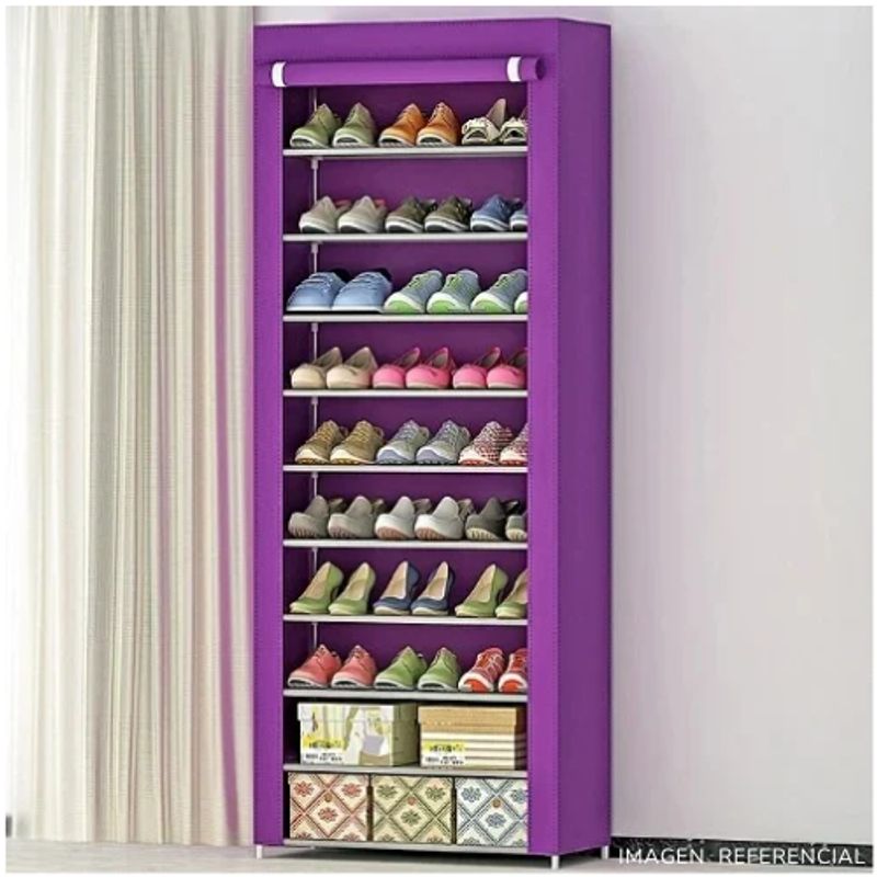 INSPIRA - Zapatera organizador de 9 niveles Violeta Oscuro
