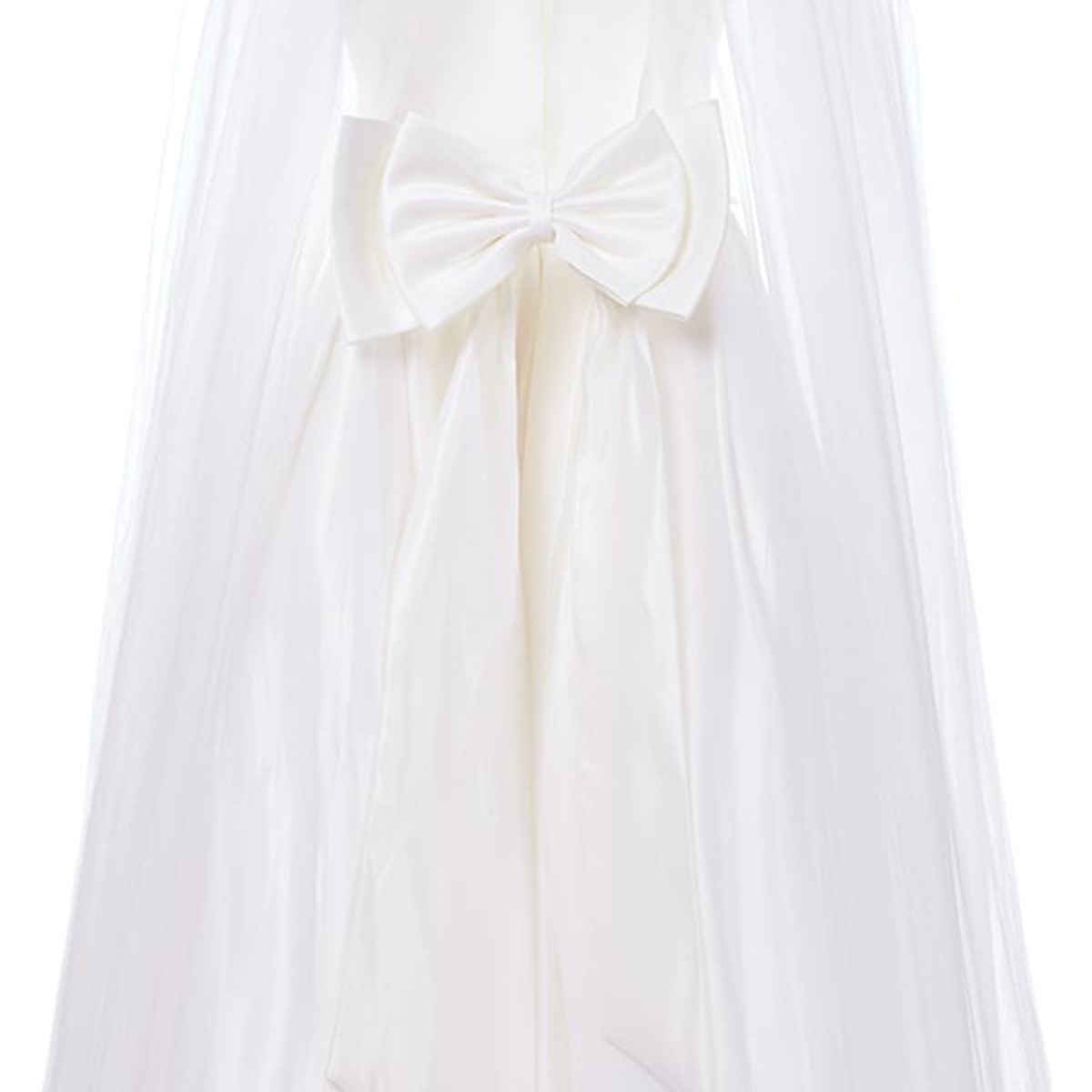 GENERICO - Vestido para Niña Blanco Doncella Perla