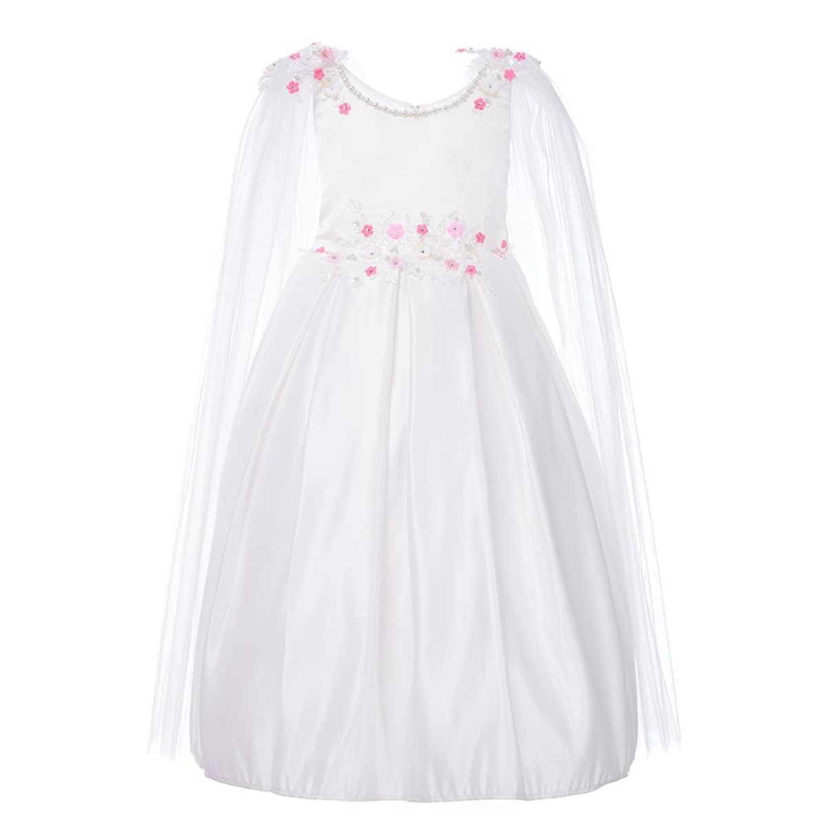 GENERICO - Vestido para Niña Blanco Doncella Perla