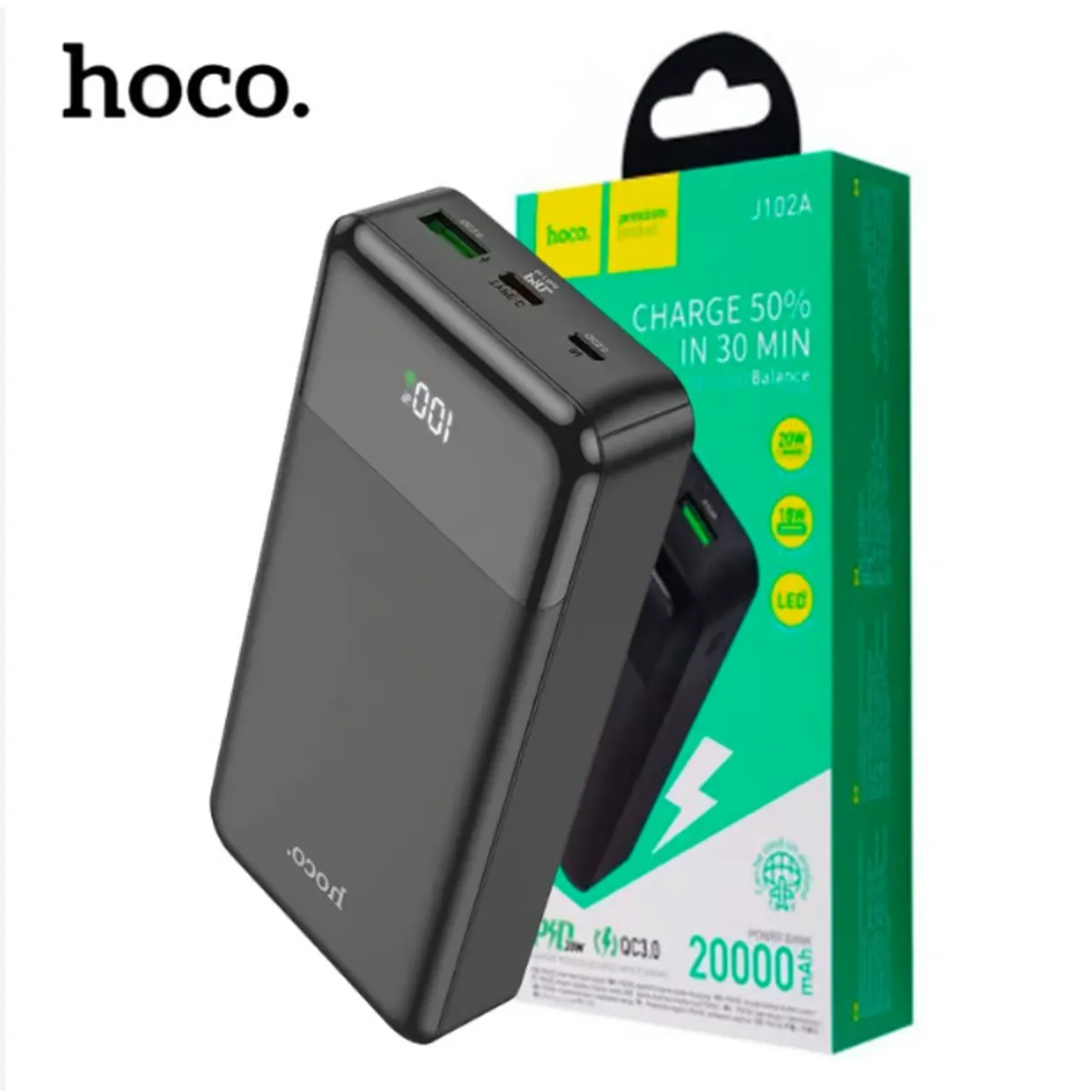 HOCO - Power bank 20000mah HOCO J102A