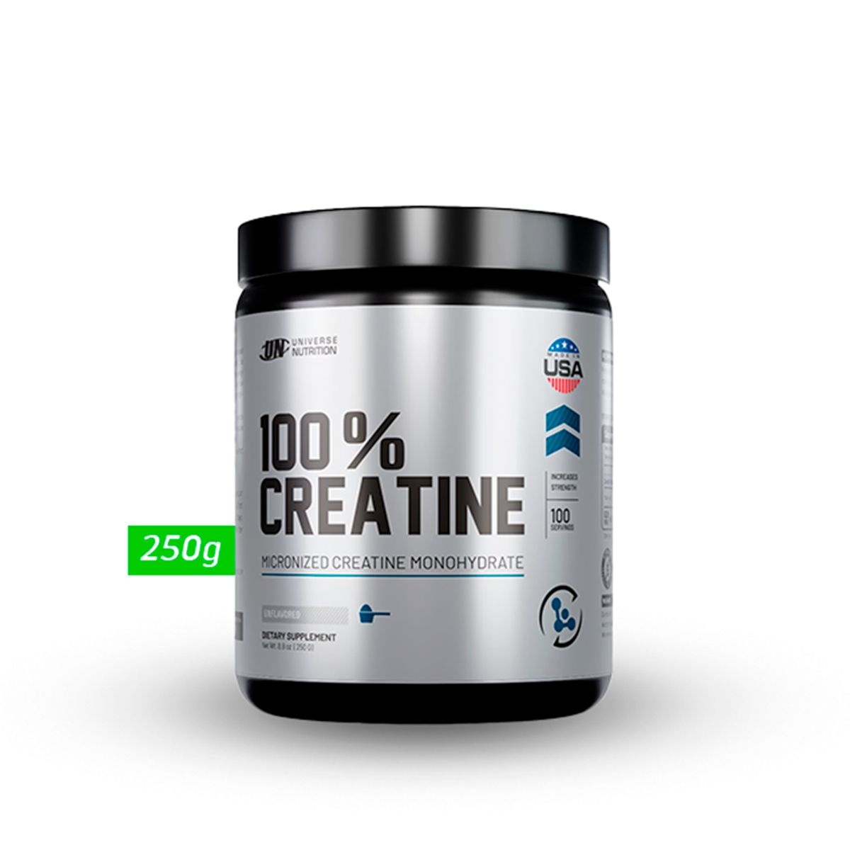 UNIVERSE NUTRITION - 100 % CREATINA MONOHIDRATADA 250 GR UN