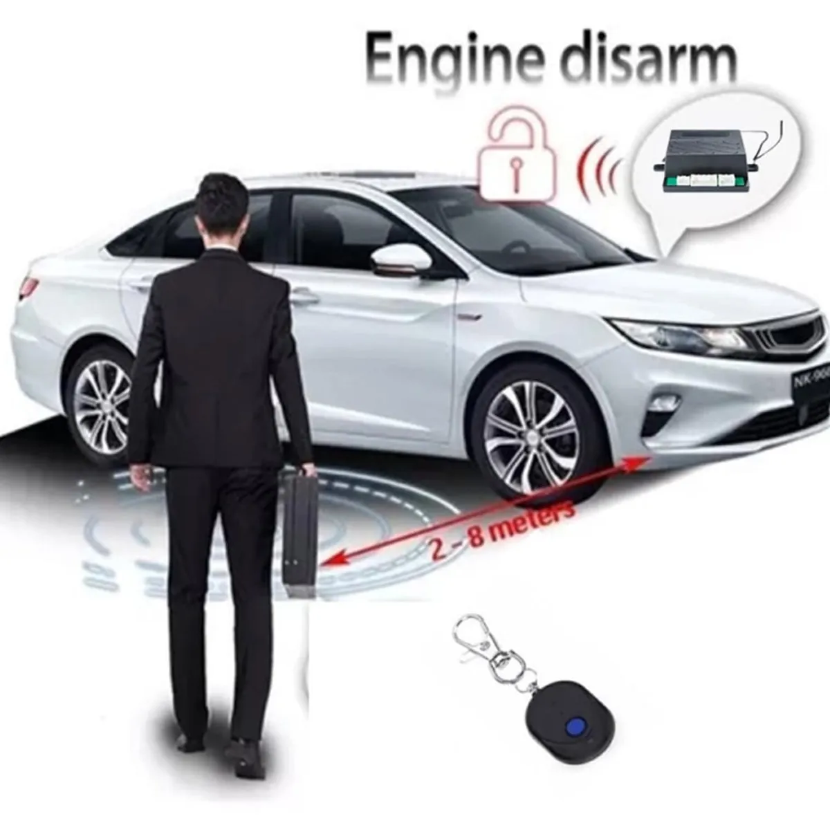 MN ELECTRONICS - Trabagas Inmovilizador Bloqueo De Encendido Proximidad IN028