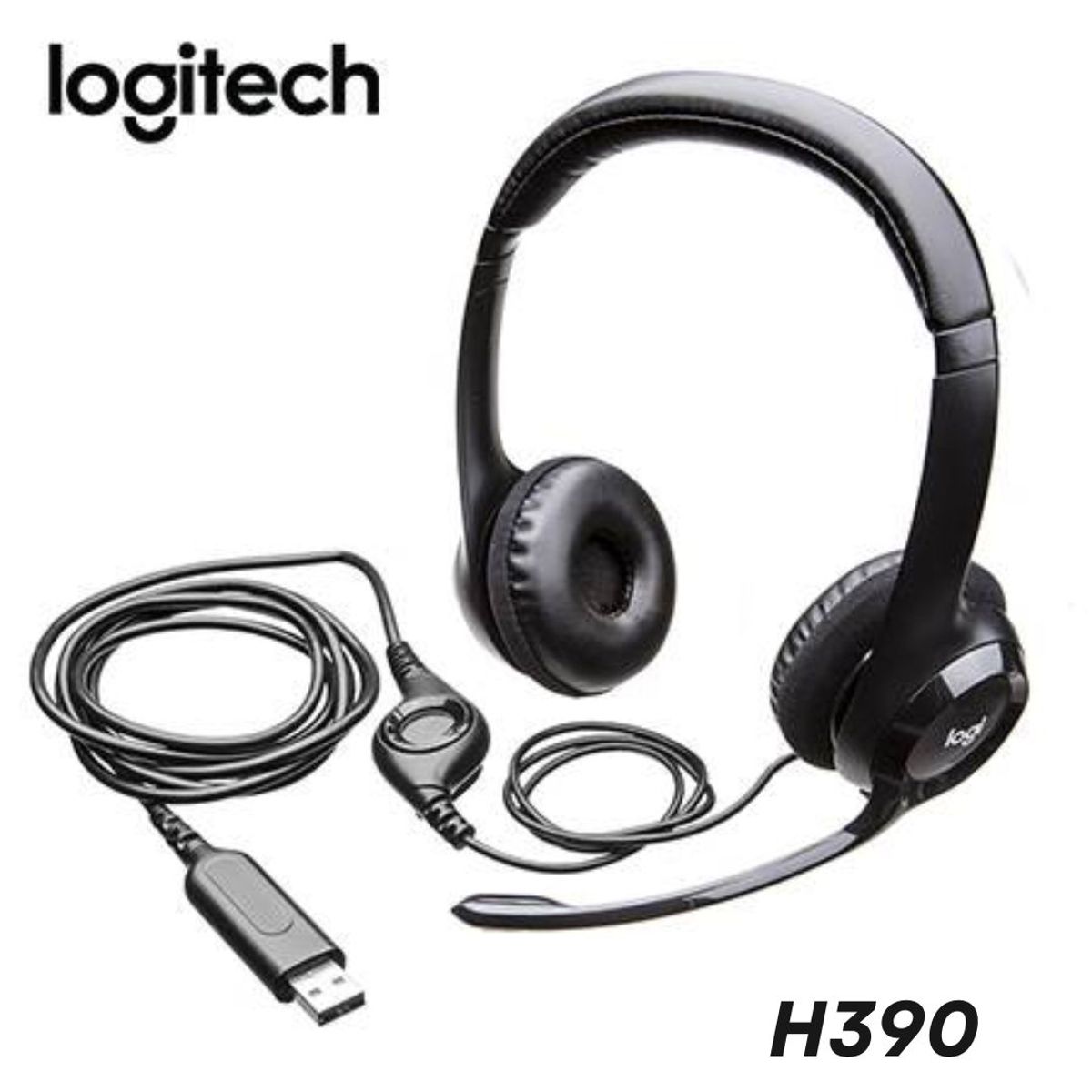 LOGITECH - AUDIFONO CMICROF LOGITECH H390 USB NOISE CANCELLING BLACK