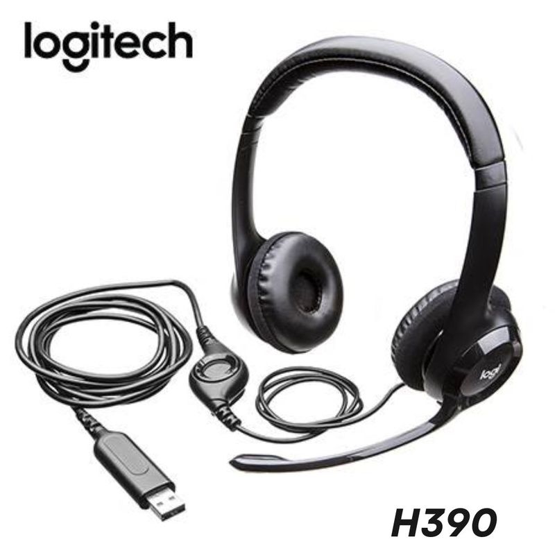 LOGITECH - AUDIFONO CMICROF LOGITECH H390 USB NOISE CANCELLING BLACK