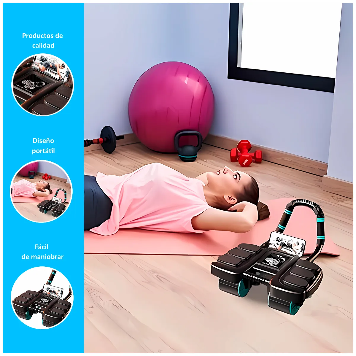 GENERICO - Rodillo de abdominales