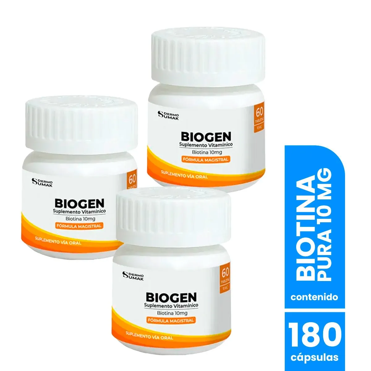 GENERICO - Biogen capsulas 60 cap - Dermo Sumak 3 unid