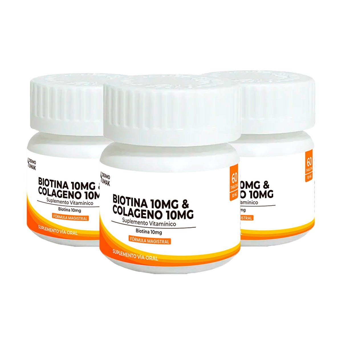 GENERICO - Biotina Pura 10mg 60capsulas - Dermo Sumak 3 Uni