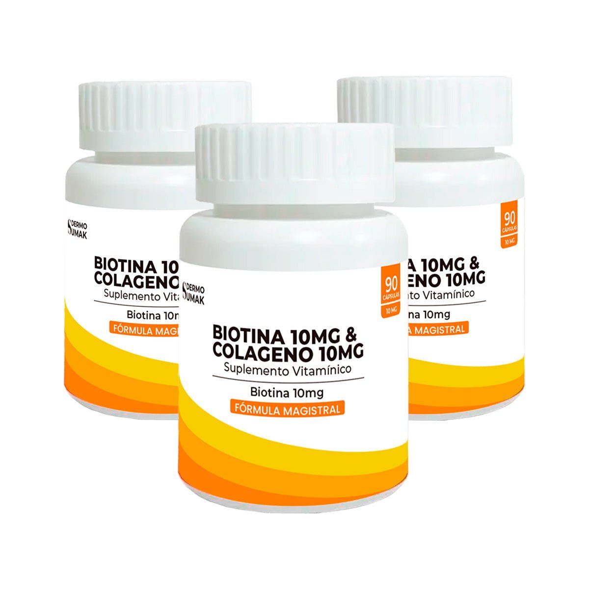 GENERICO - Biotina Pura 10mg Capsulas 90und - Dermo Sumak 3 Uni