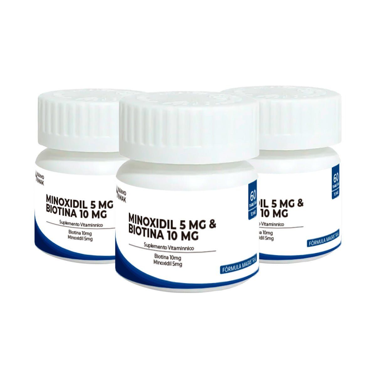 GENERICO - Minoxidil 5mg & Biotina 10mg 60capsulas Dermo Sumak 3 Uni