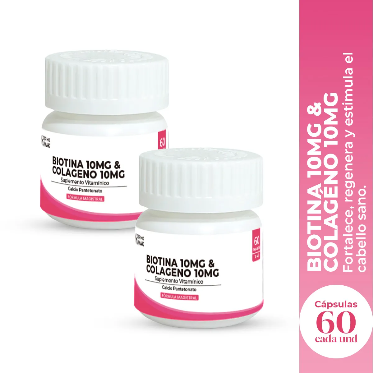 GENERICO - Biotina capsulas 60 und - Dermo Sumak 2 Unid